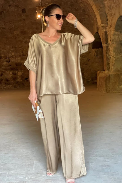 Brittany - Elegantes Satin-Set