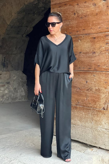 Brittany - Elegantes Satin-Set