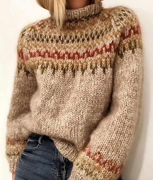 Oona - Warmer Rollkragenpullover aus isländischer Wolle