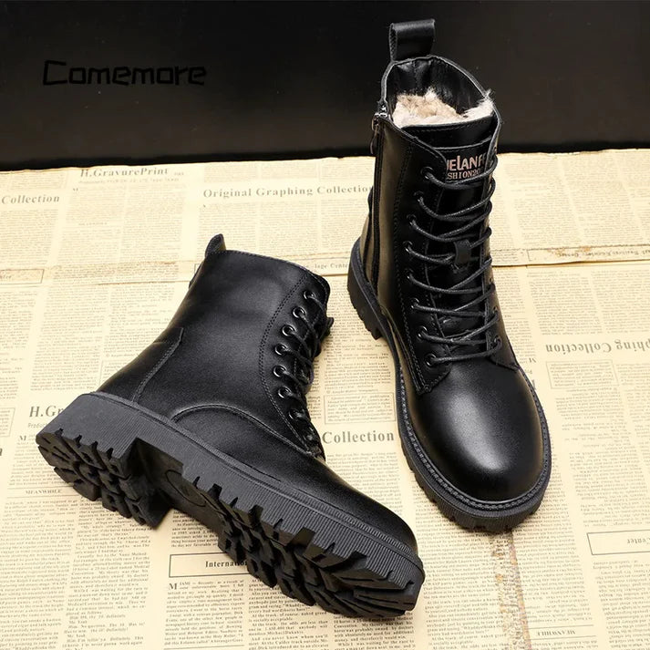 Delphine – Czarne Buty Zimowe