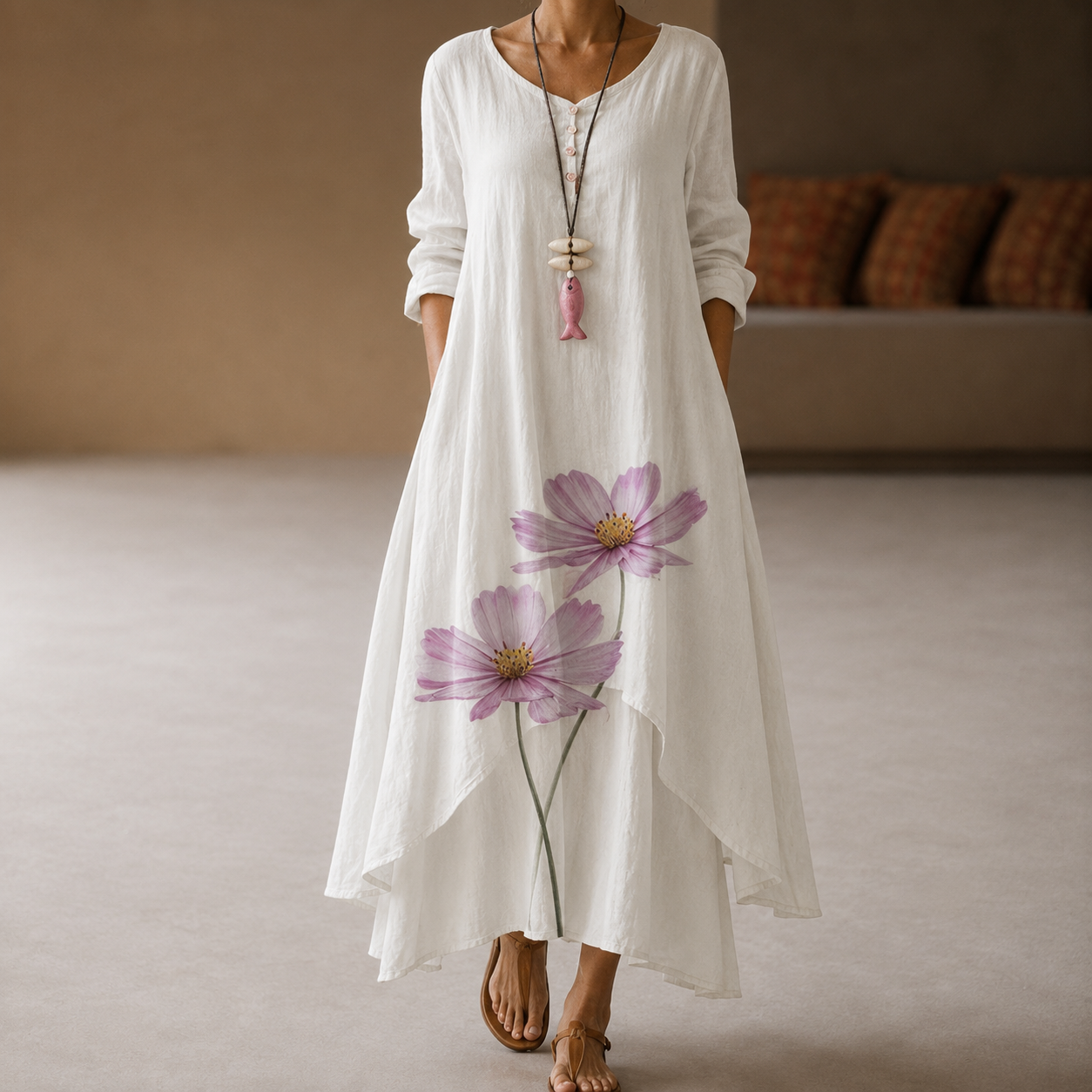 Flor - Elegancka i przewiewna sukienka