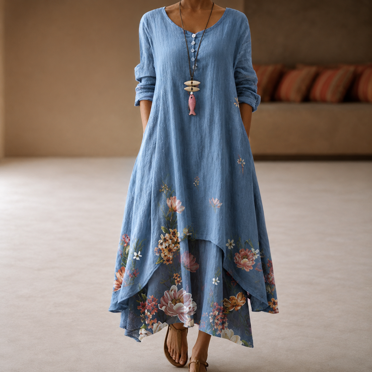 Flor - Elegancka i przewiewna sukienka