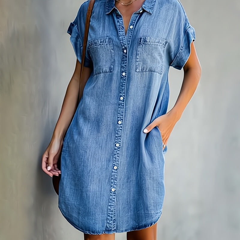 Daphné – Sukienka z eleganckiego denimu