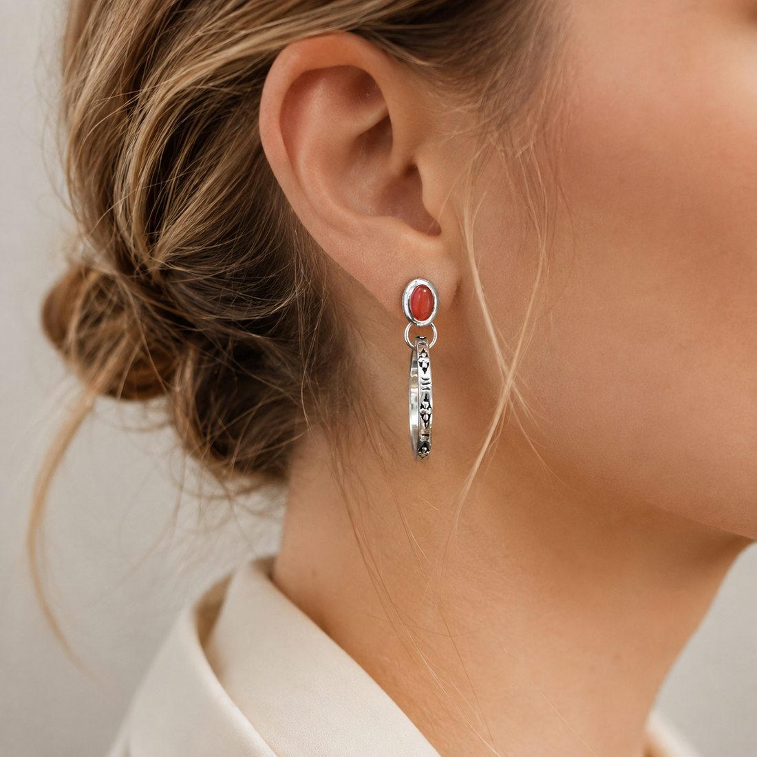 Issa – Vintage Boho Kolczyki z Onyksu