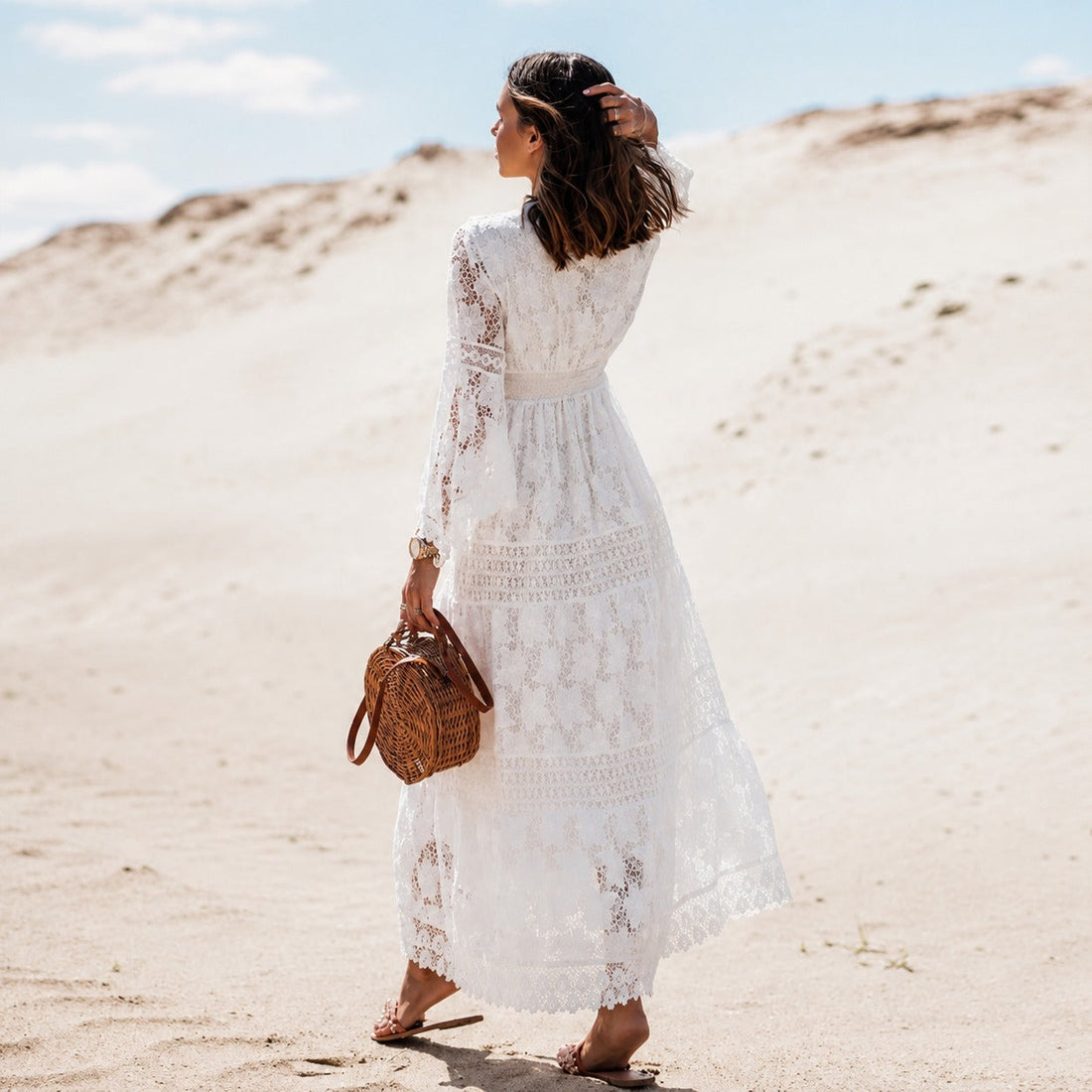 Betty - Stylowa długa sukienka maxi w lekkim stylu boho