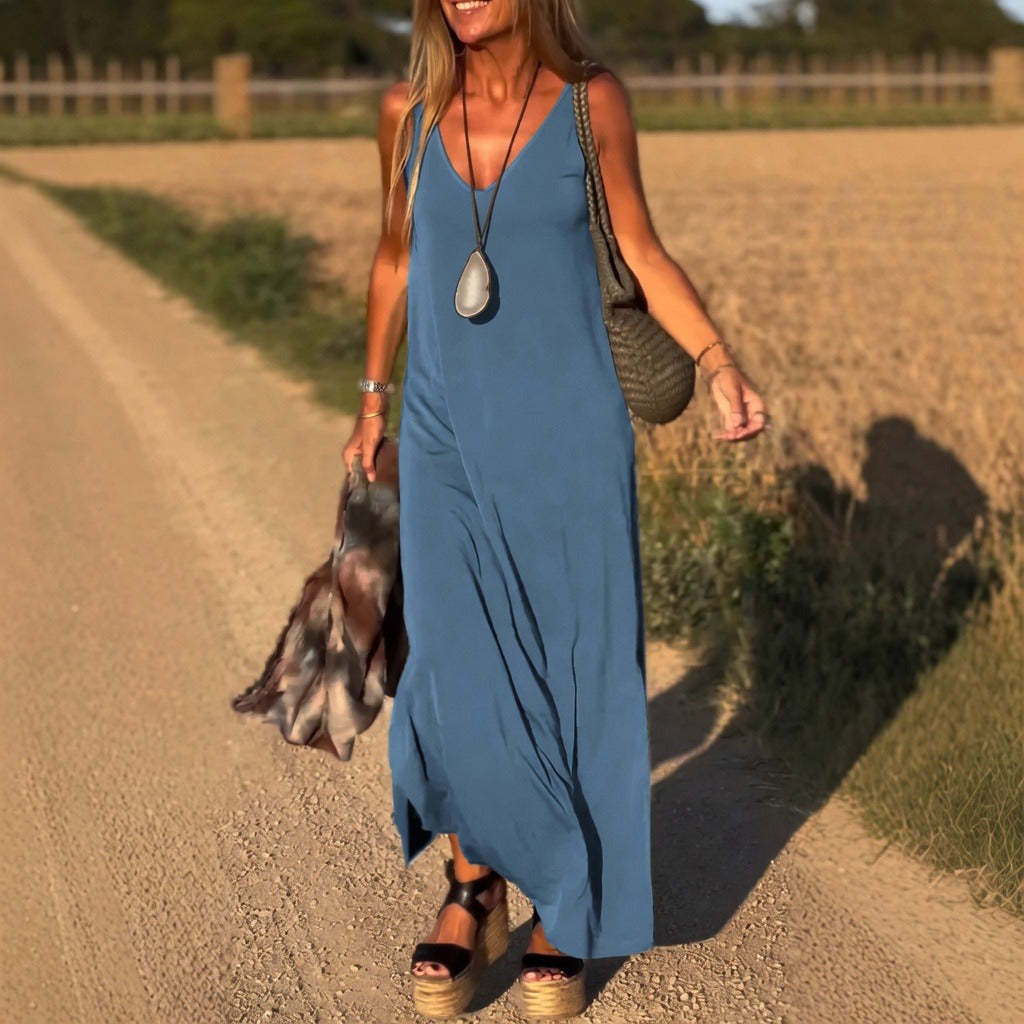 Riley - Luźna Sukienka Maxi