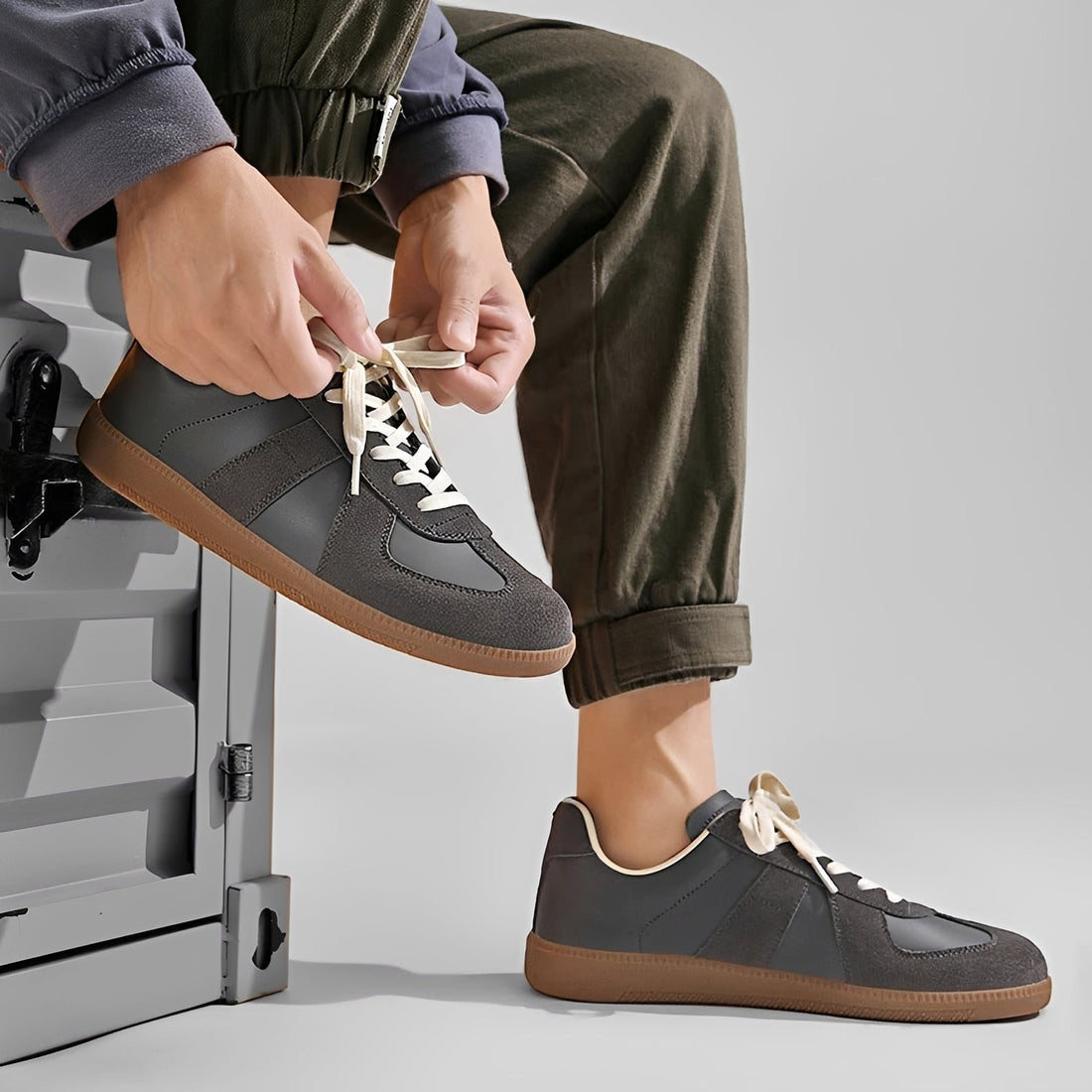 Gino - Wygodne męskie sneakersy z miękką, solidną podeszwą