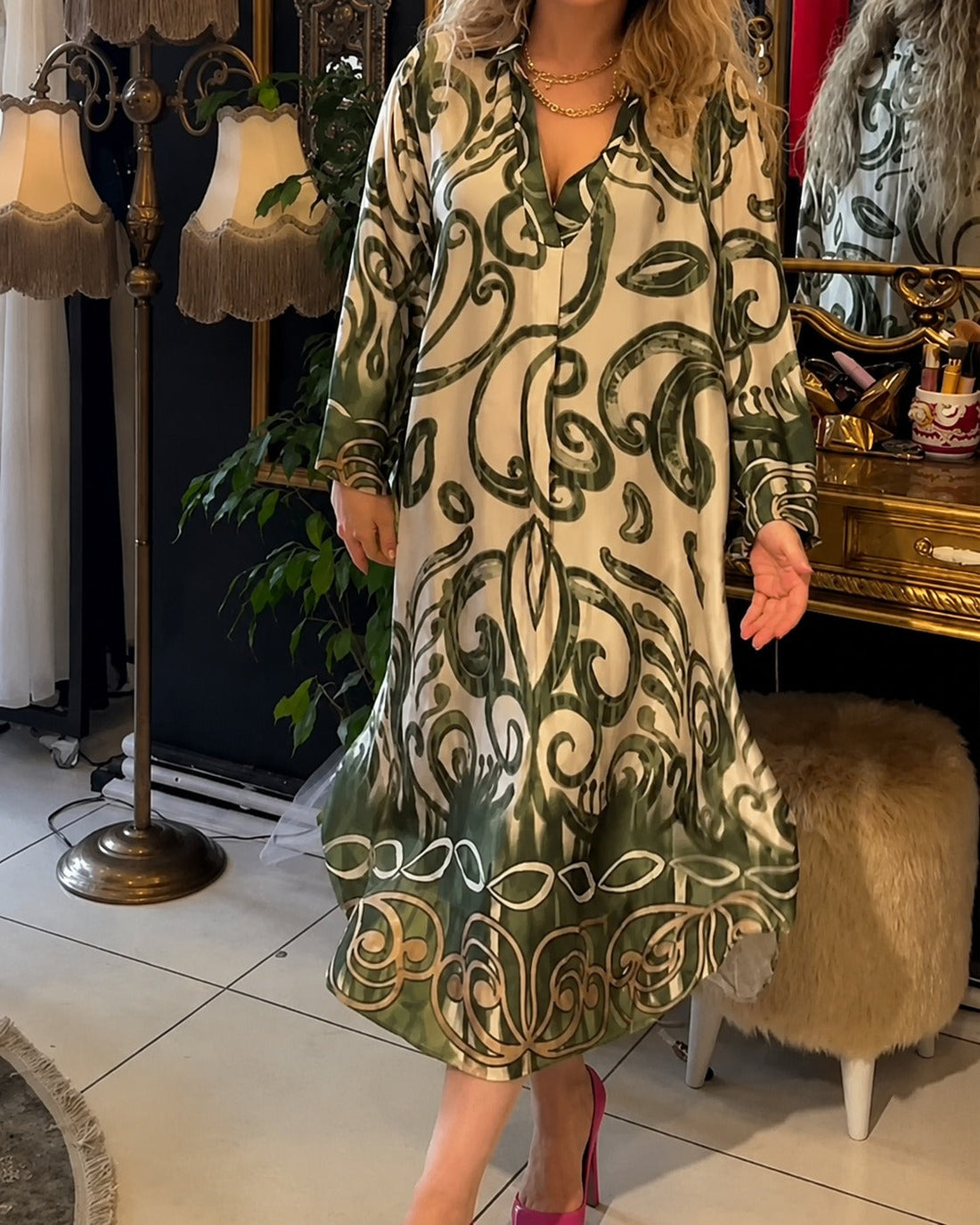 Paula - Modna Luźna Sukienka