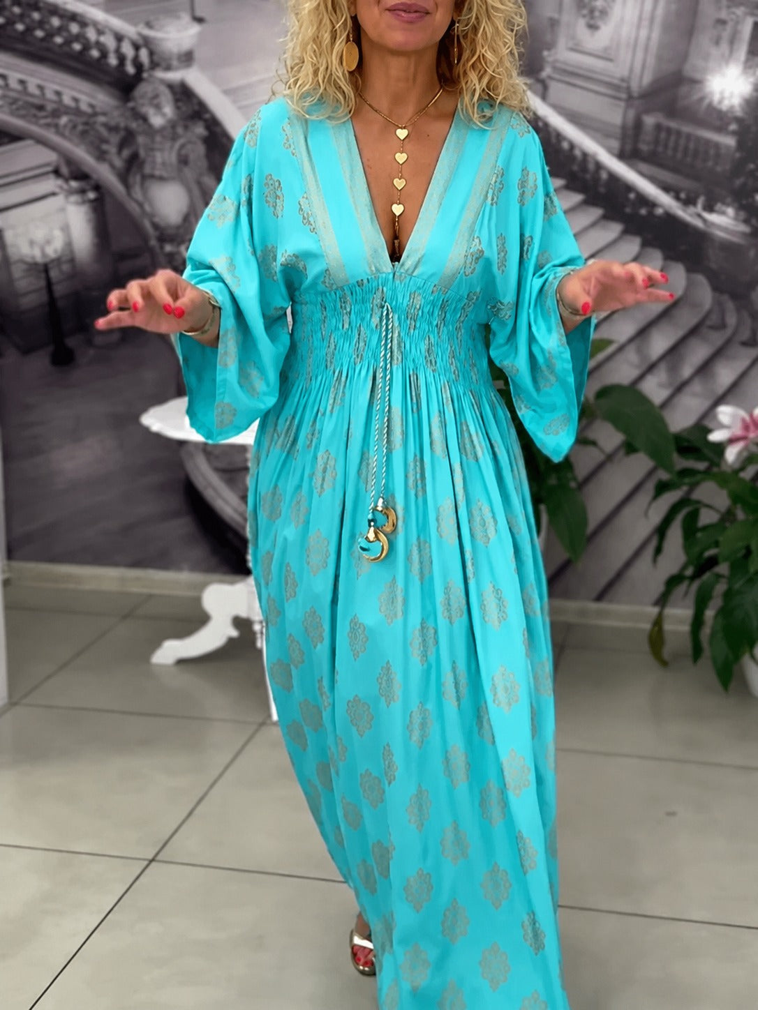 Leonie - Stylowa Luźna Sukienka Maxi