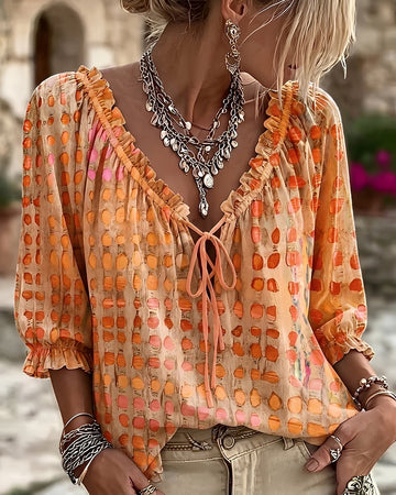 Candice - Stylowa bluzka w kropki