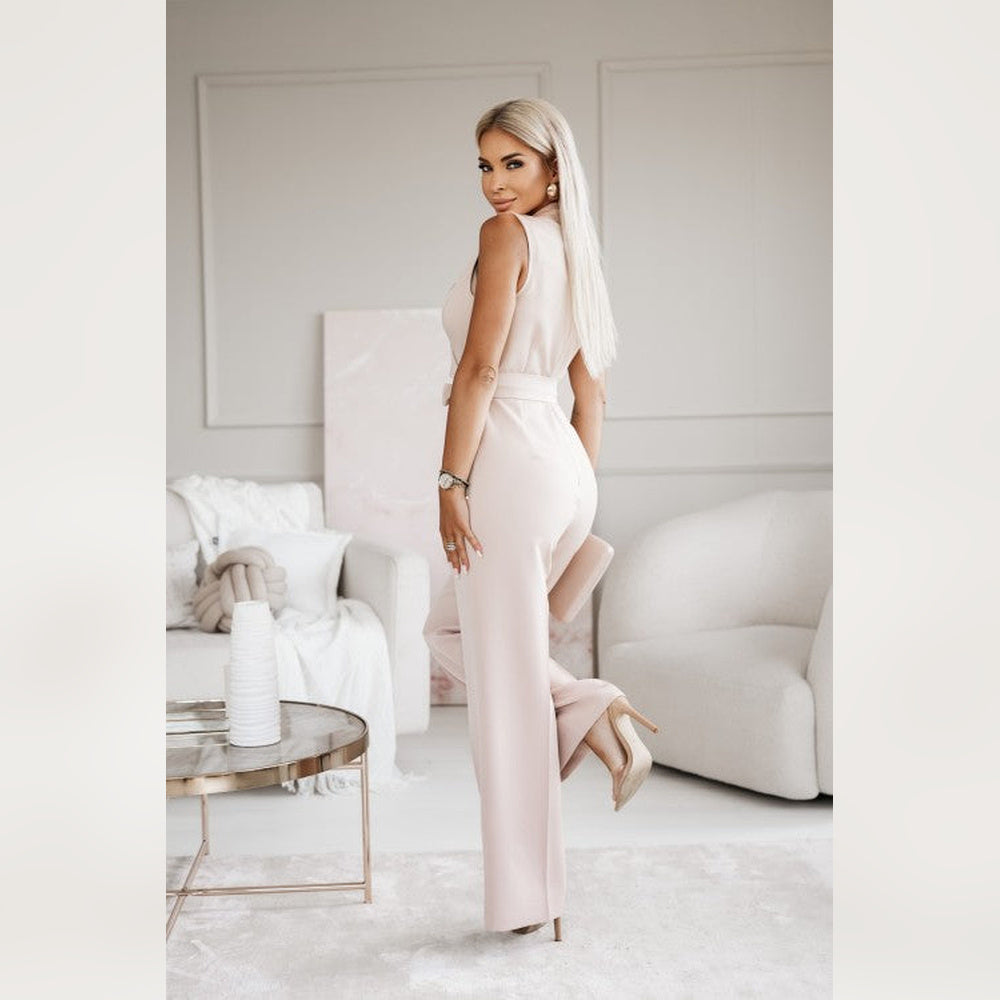Maribel – Kombinezon Bez Rękawów – Elegancka Sylwetka z Gustownym Krojami