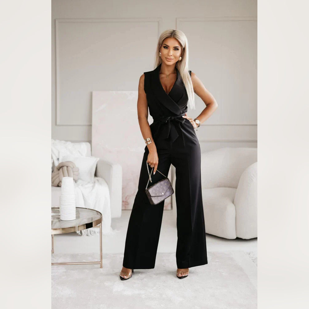 Maribel – Kombinezon Bez Rękawów – Elegancka Sylwetka z Gustownym Krojami