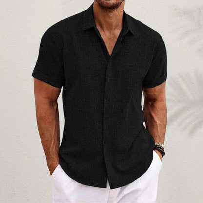Jared - Summer shirt for men made of breathable cotton and flax