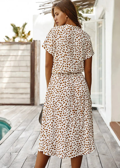 Vexana - Leichtes Sommerkleid Damen mit Print Elegant