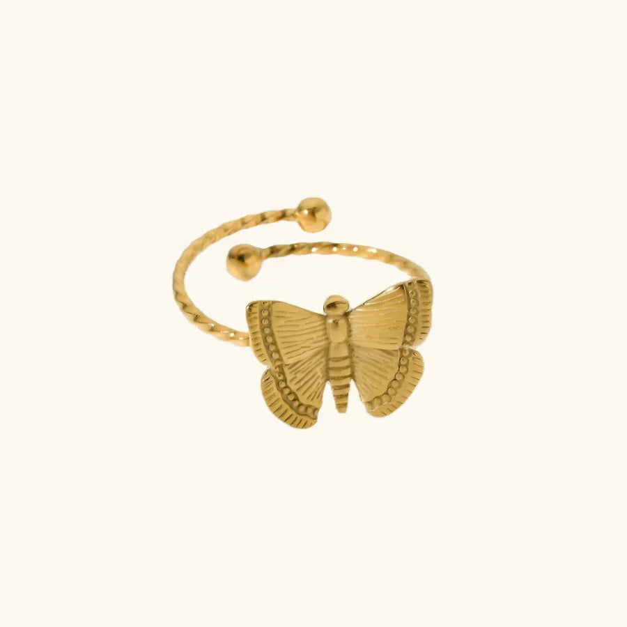 Alina – Elegancki Pierścionek Motyl