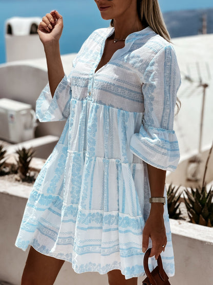 Matilda - Modna boho sukienka z falbankami dla kobiet