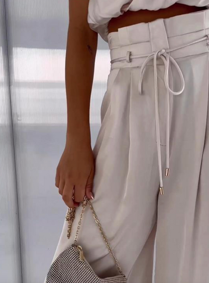 Glorivic - Silk sleeveless set