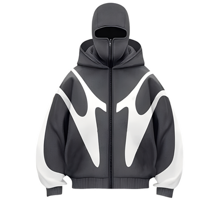 Patrick - Stylowy hoodie z wbudowaną kominiarką dla mężczyzn