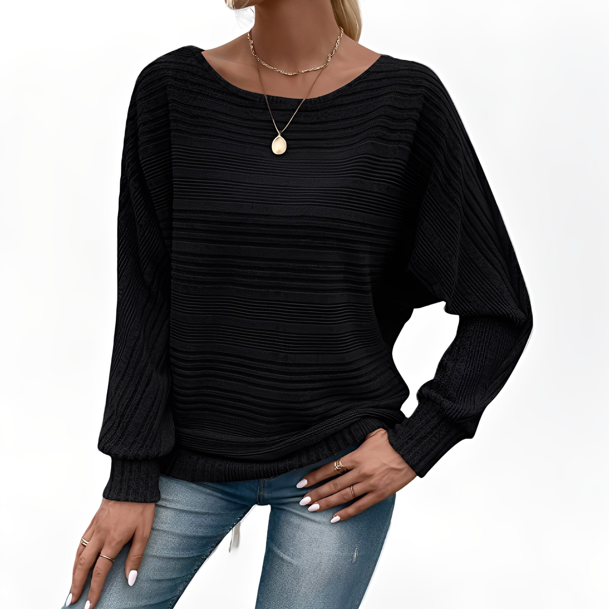 Eleanore - Wygodny sweter w paski