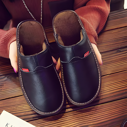 Jasper - Herrenhausschuhe mit Fell, locker