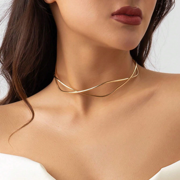 Spleciony Naszyjnik - Nowoczesny Choker
