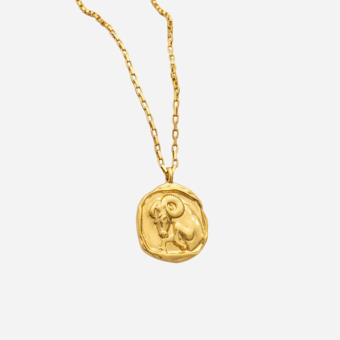 Zeki – Złoty naszyjnik z medalionem zodiakalnym