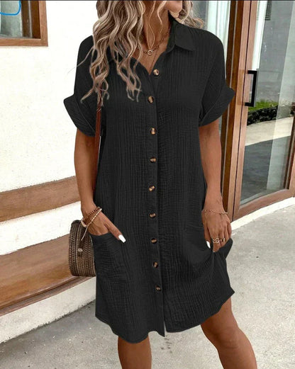 Lauryn - Lniana Sukienka w Stylu