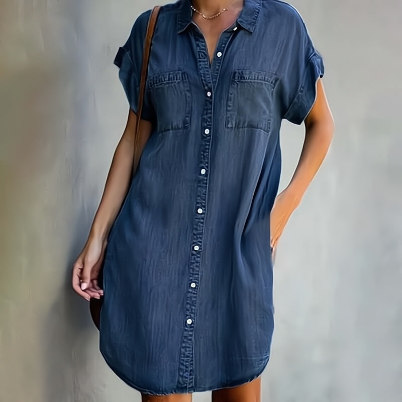 Daphné – Sukienka z eleganckiego denimu