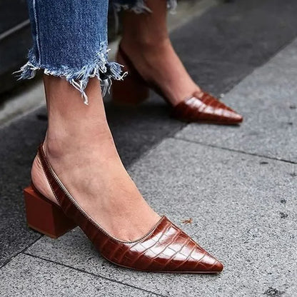Caroline - Wygodne Slingback Obcasy dla Kobiet