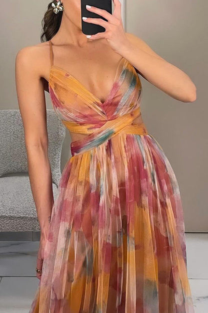 Gwendolyn - Stylowa Sukienka Maxi w Kwiaty Damska