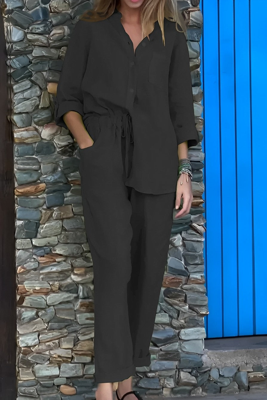 Krystelle - Luźny komplet w stylu casual