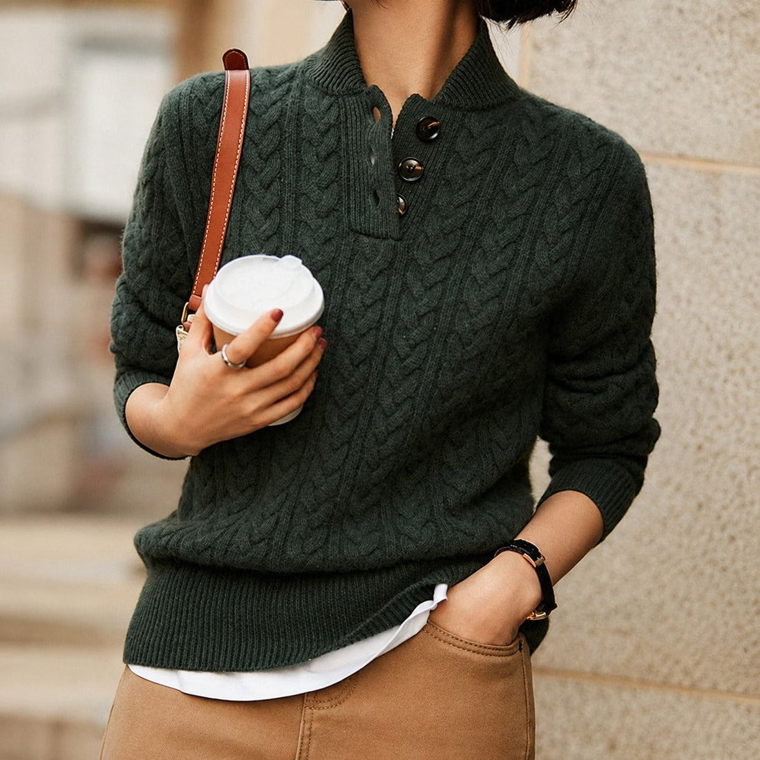 Alice - Elegancki golfowy sweter