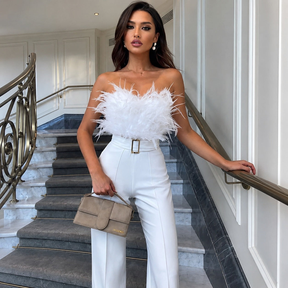 Frola - Stylowy kombinezon z bandeau