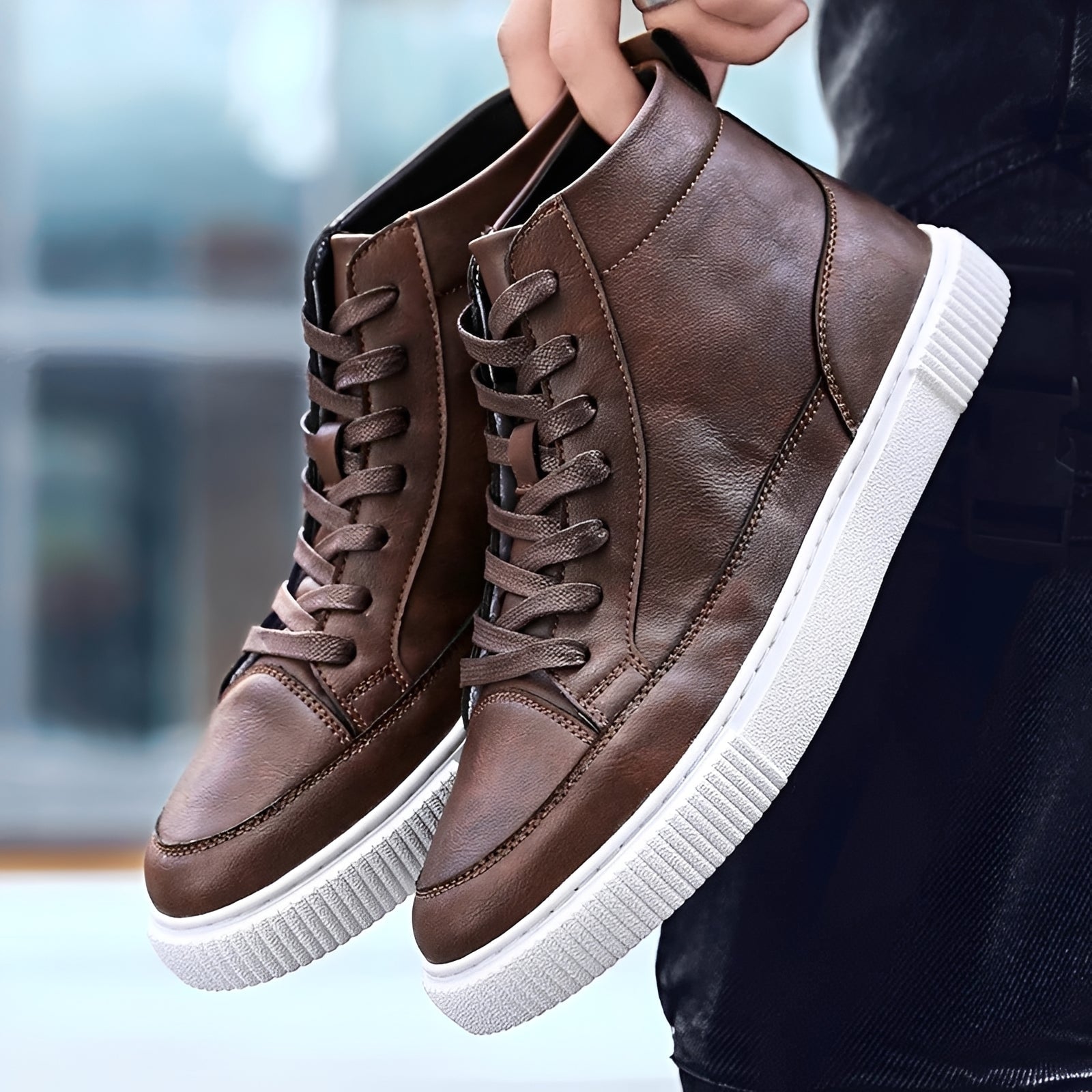 Albert - Stylowe wysokie buty sportowe dla mężczyzn