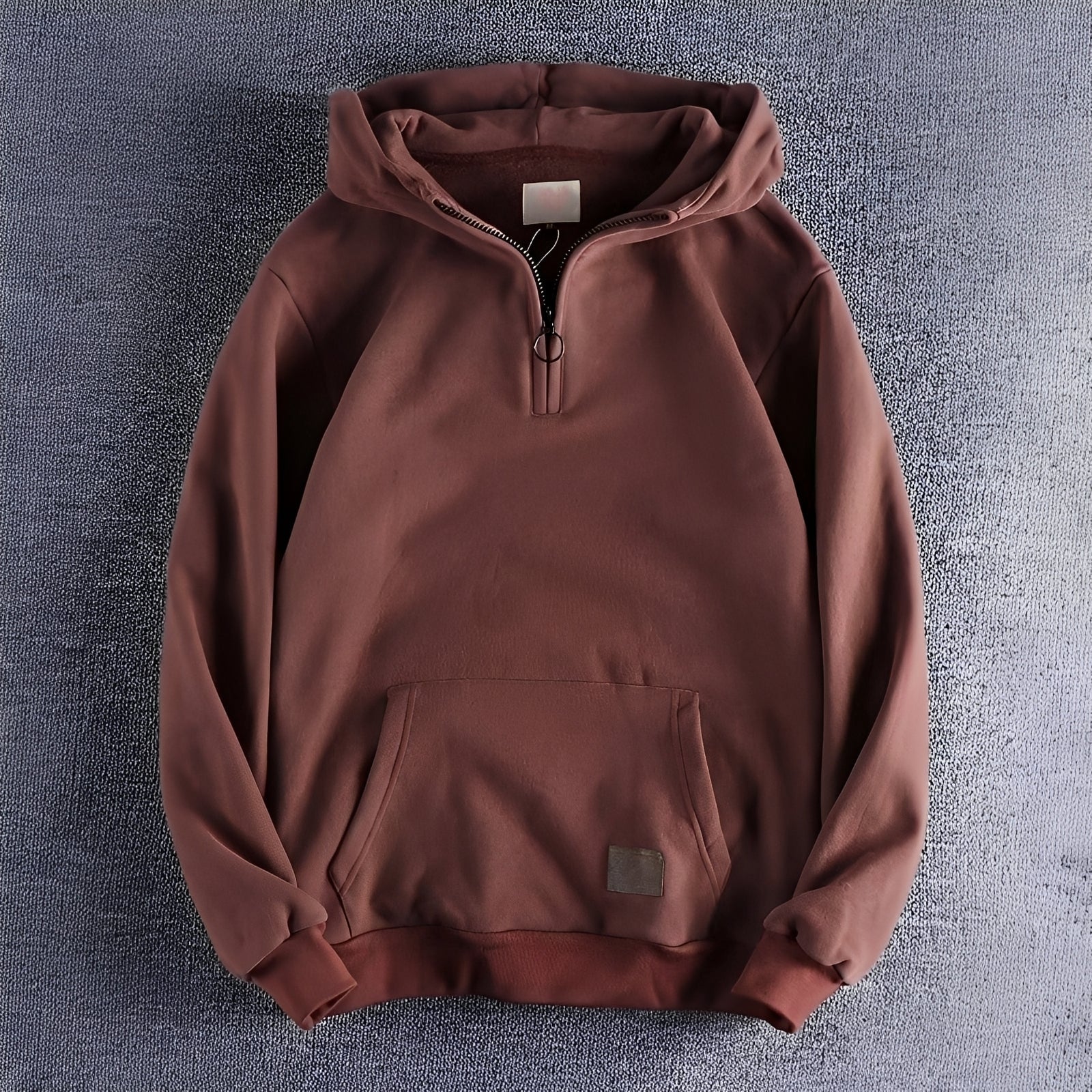 Tommy - Męska bluza retro z kapturem i zamkiem
