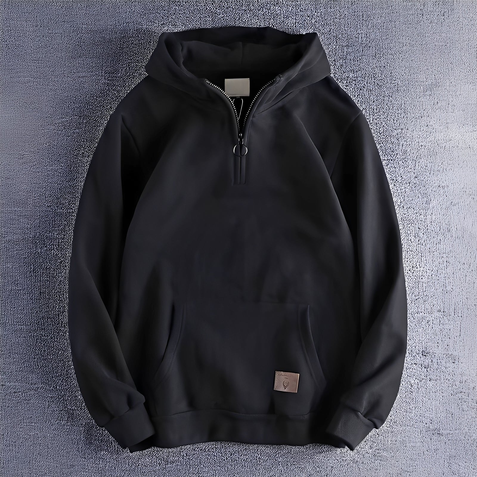 Tommy - Męska bluza retro z kapturem i zamkiem