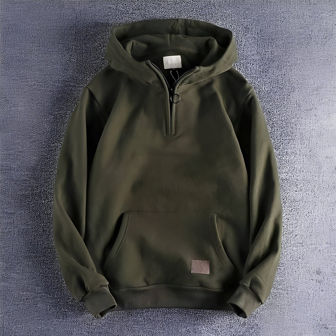 Tommy - Męska bluza retro z kapturem i zamkiem