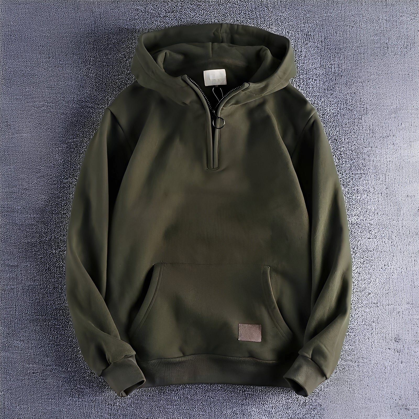 Tommy - Męska bluza retro z kapturem i zamkiem