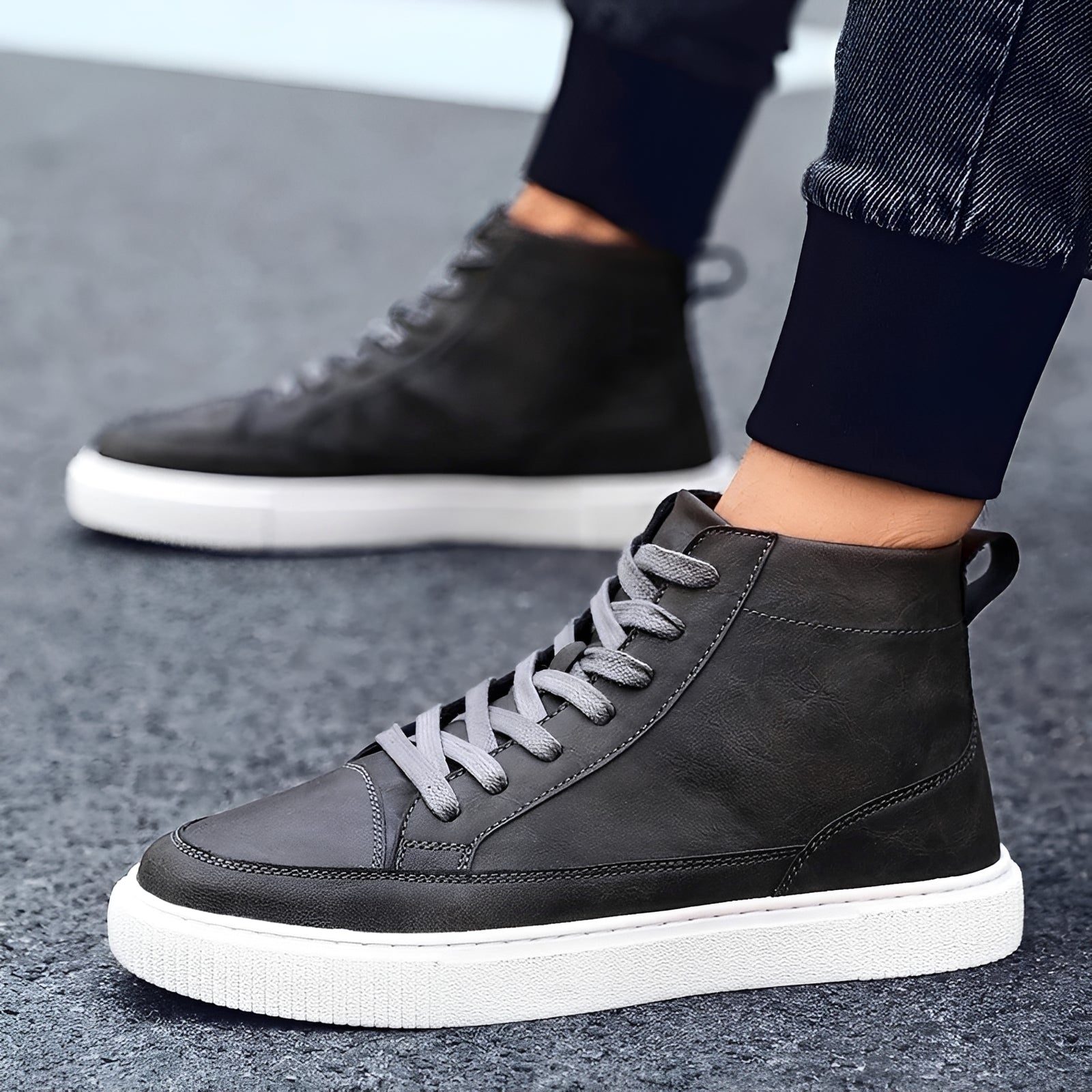 Albert - Stylowe wysokie buty sportowe dla mężczyzn