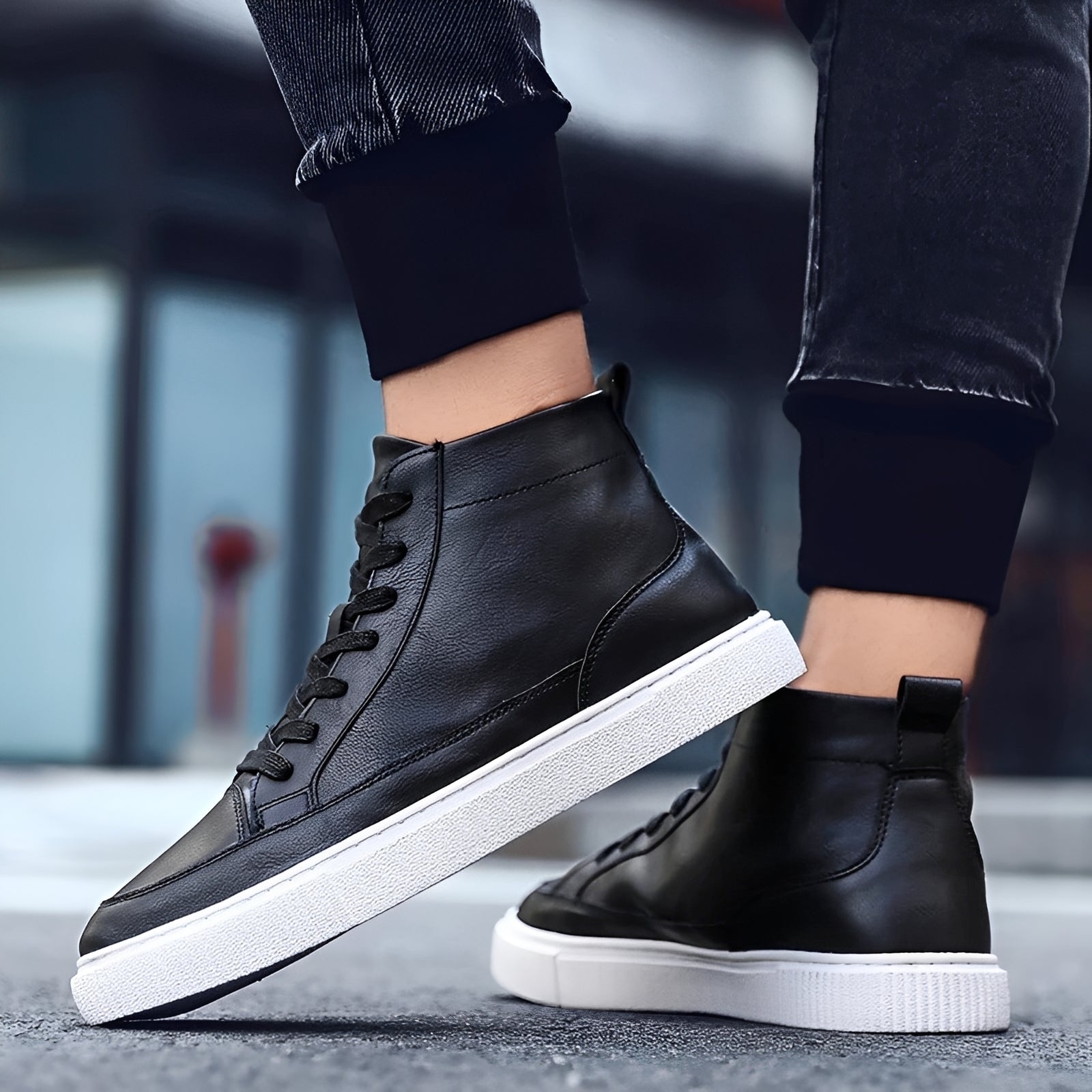 Albert - Stylowe wysokie buty sportowe dla mężczyzn