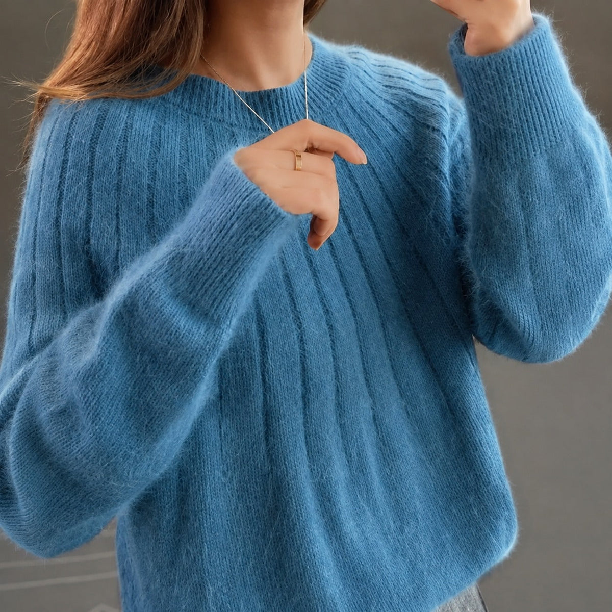 Taimi - Damski Sweter o Naturalnym Szykownym Wyglądzie
