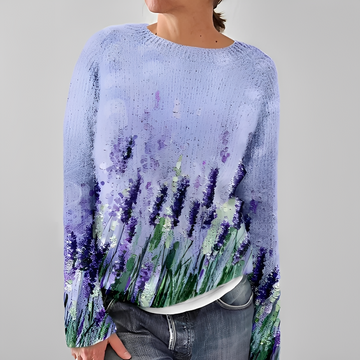 Liliane - Stylowy sweter z okrągłym dekoltem