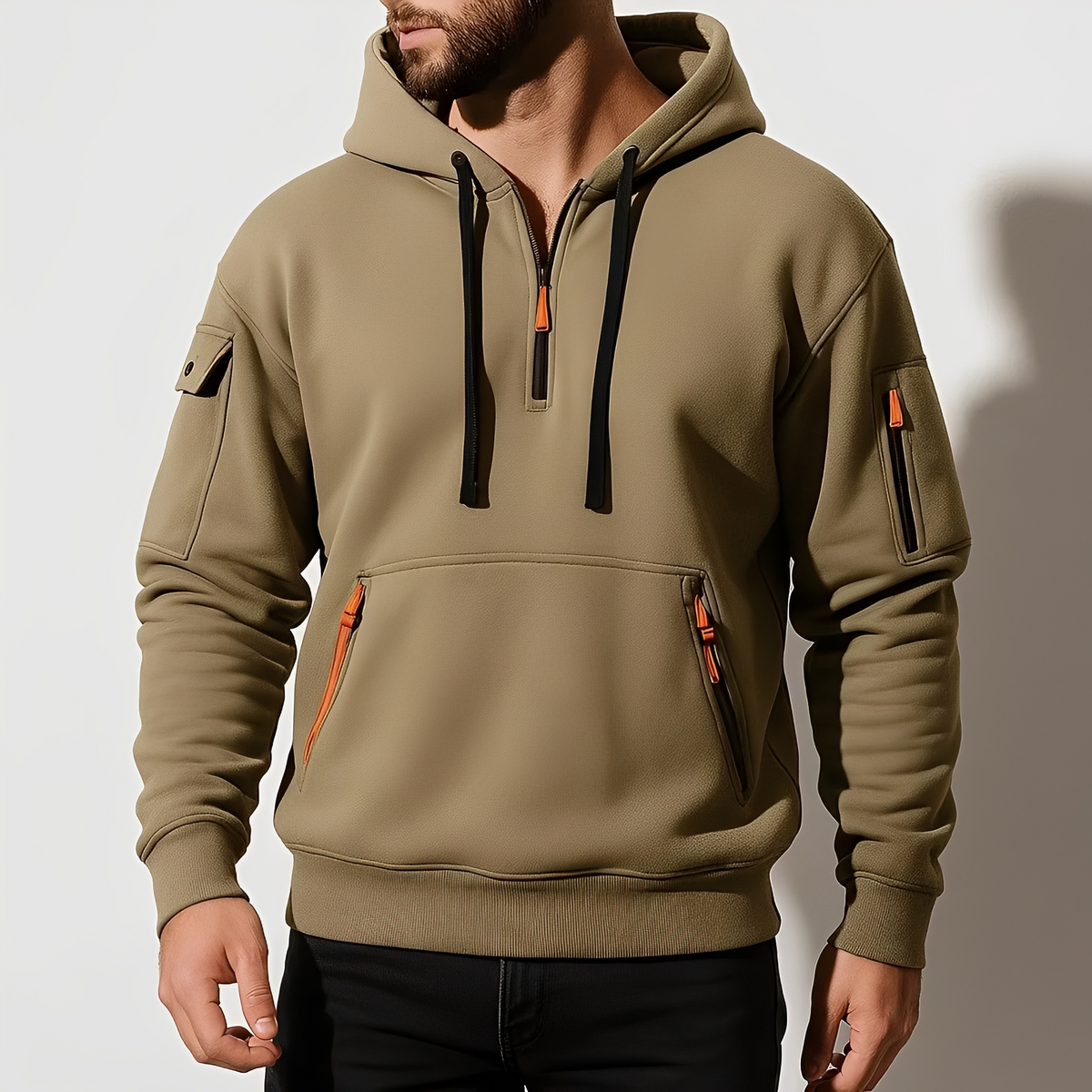Burton - Wygodna bluza z kapturem na pół zamek