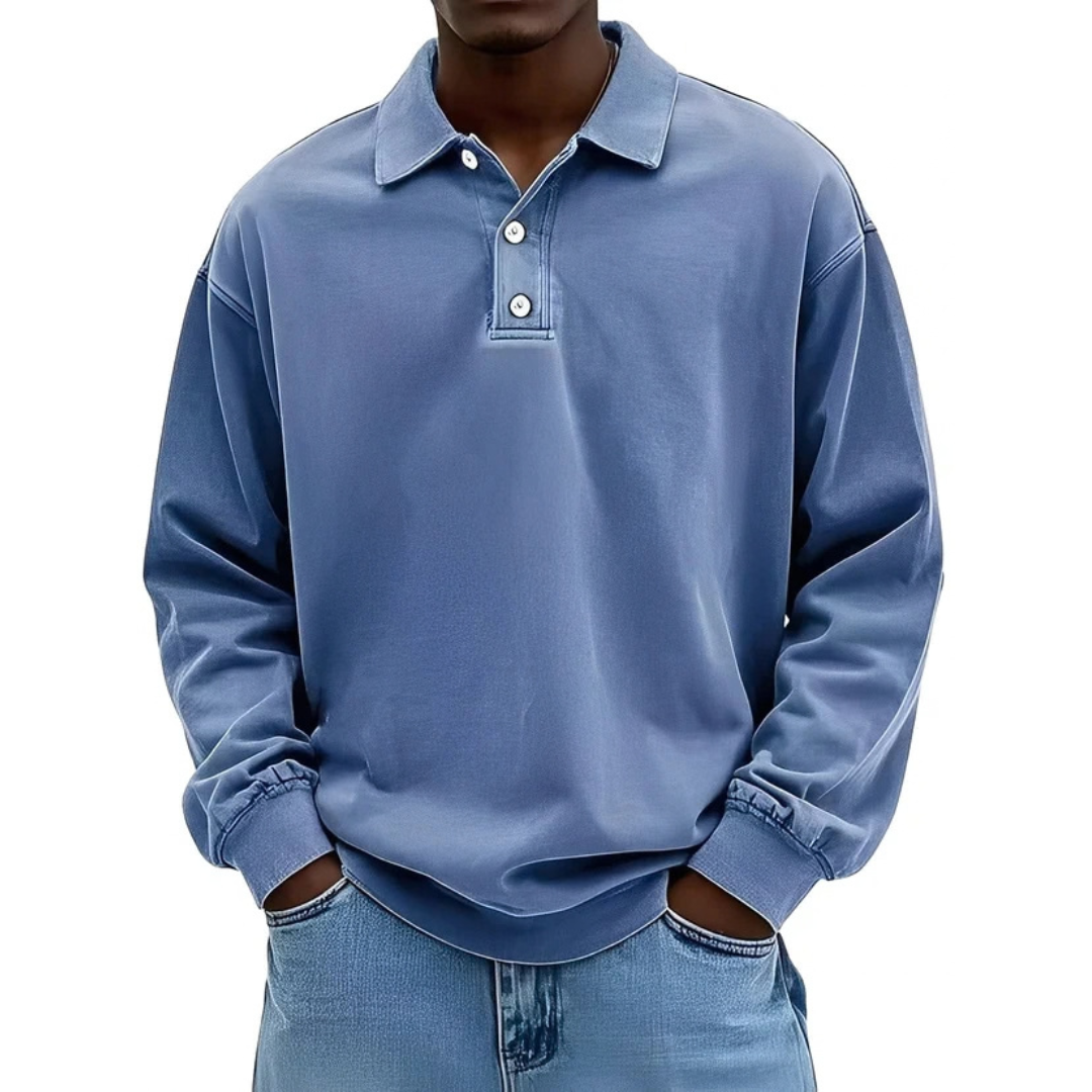 Clayton - Klasyczna i wygodna koszula z długim rękawem