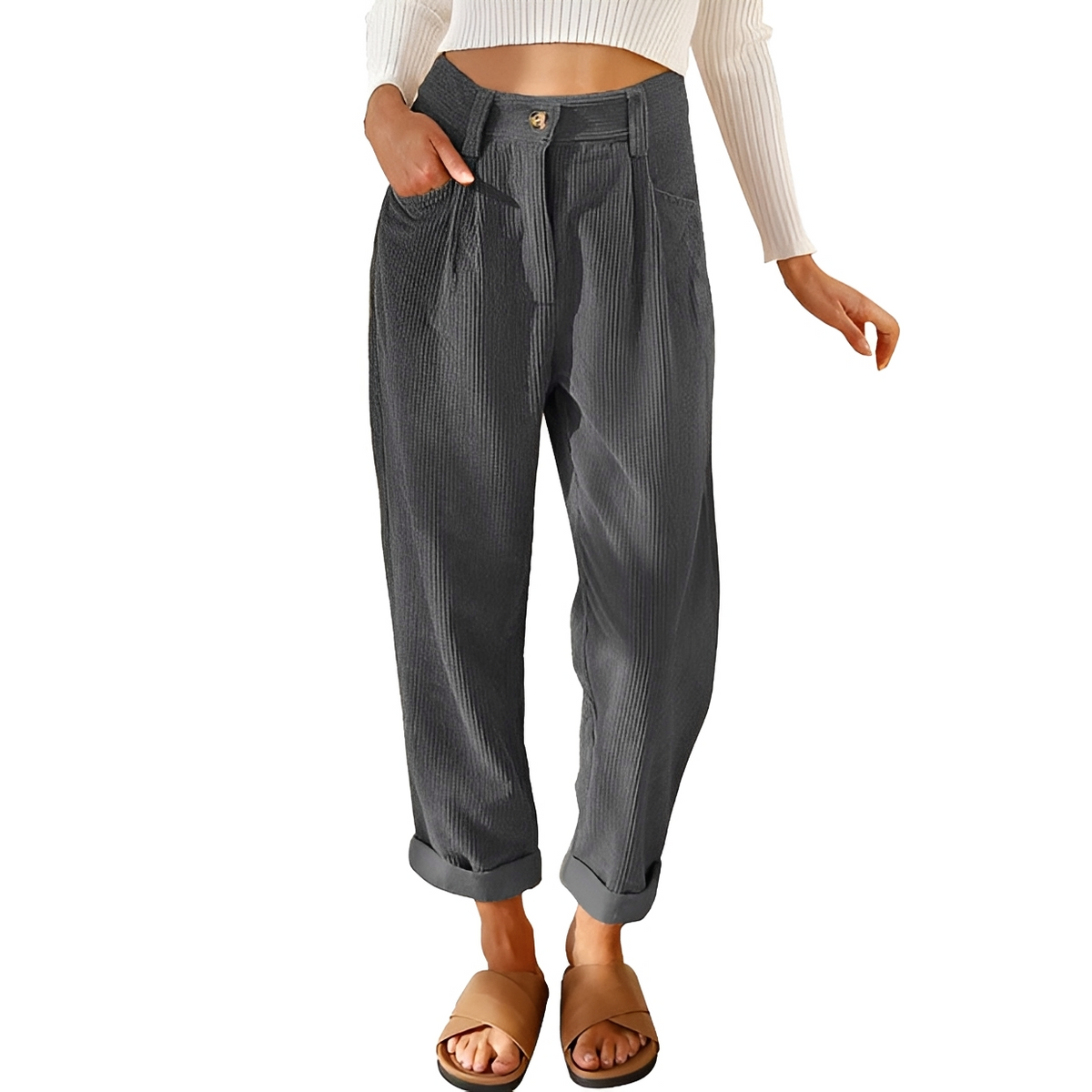 Chellou - Klasyczne i ciepłe spodnie