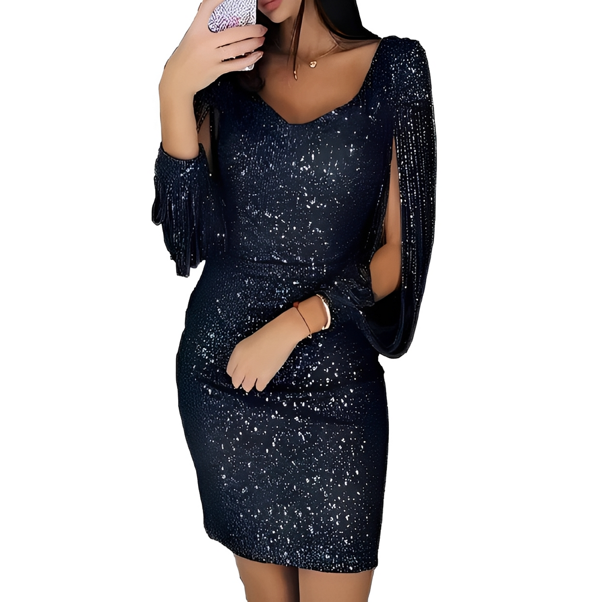 Mellaine - Elegancka i szykowna sukienka wieczorowa mini