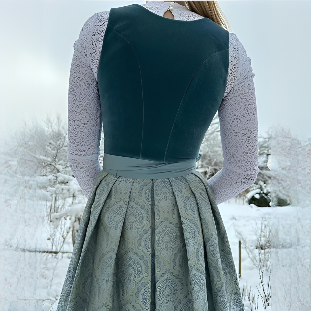 Muriel - Elegancki dirndl na Oktoberfest dla kobiet (bez podszewki)