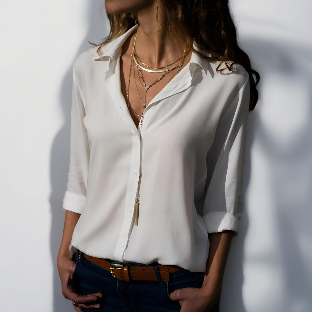 Delilah - Elegancka bluzka z długimi rękawami