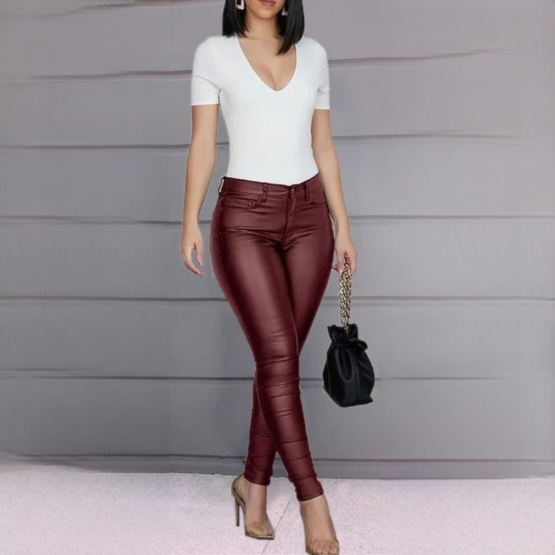 Dina - Eleganckie i szykowne spodnie slim-fit