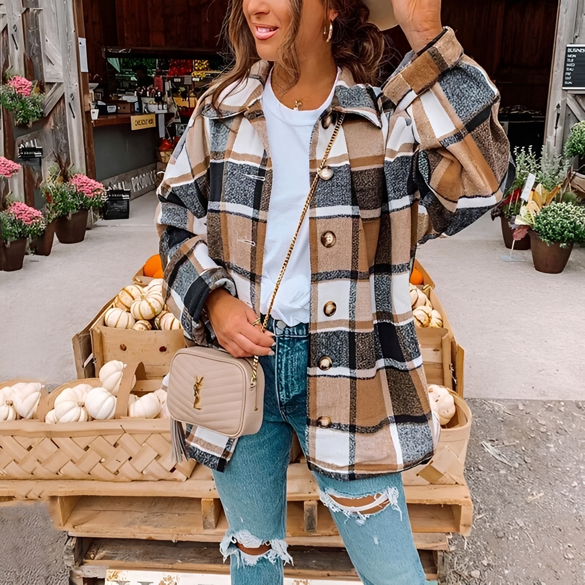 Anna - Elegancka i ciepła koszulka oversize